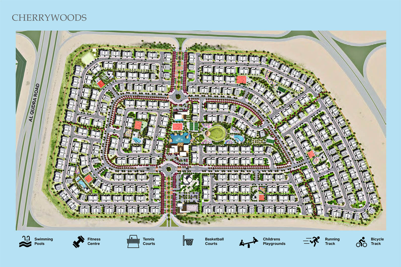 Cherrywoods Townhouses Meraas, Al Qudra street, Dubai Esta