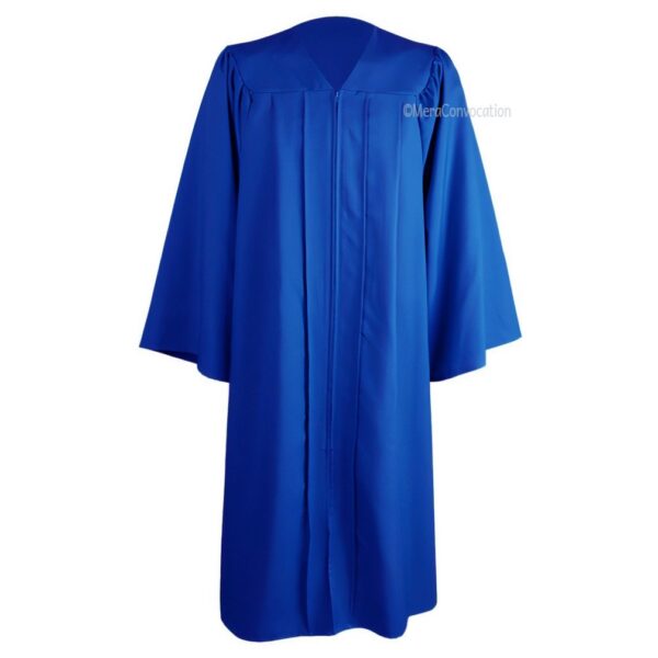Royal Blue Matte High School Graduation Gown and Cap Mera Convocation