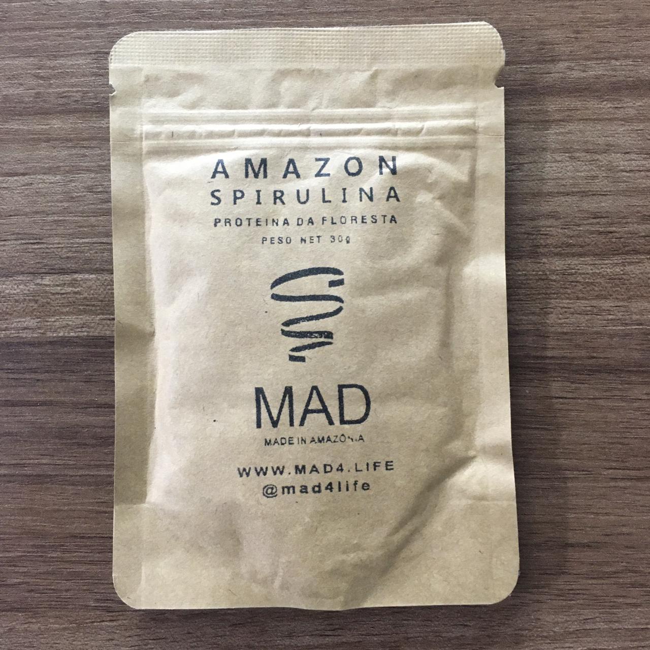 Amazon Spirulina 30g Proteína da Floresta MAD (BR) Mercato Verde