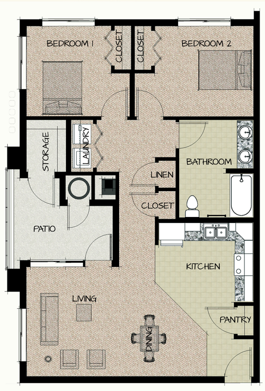Floor Plans Woodbridge Place Apartments Affordable Housing in