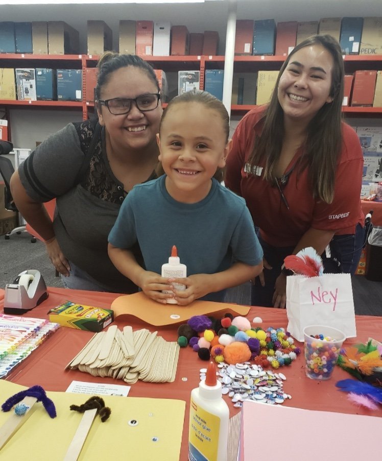 Merced Staples celebrates with school kids — Merced County Times