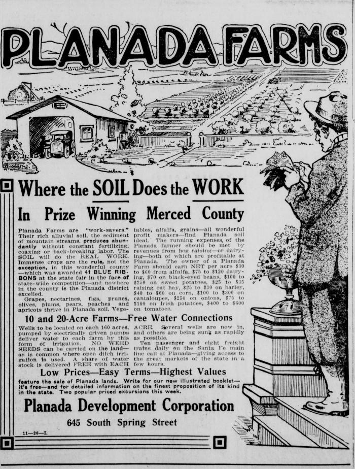 Planada Looking Back 110 years — Merced County Times