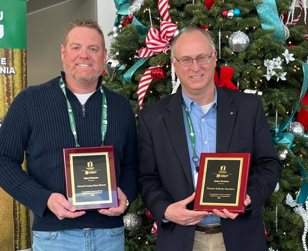 Fluetsch & Busby, Farm Bureau receive Partners Award — Merced County Times