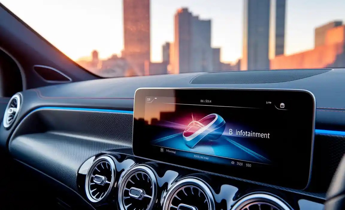 B Class Infotainment Screen