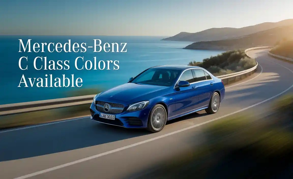 Mercedes-Benz C Class Colors Available