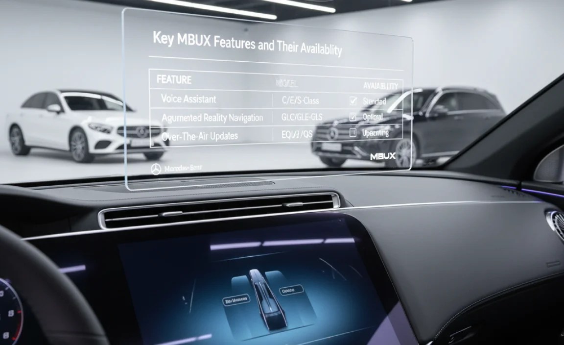 Key MBUX Features and Their Availability
