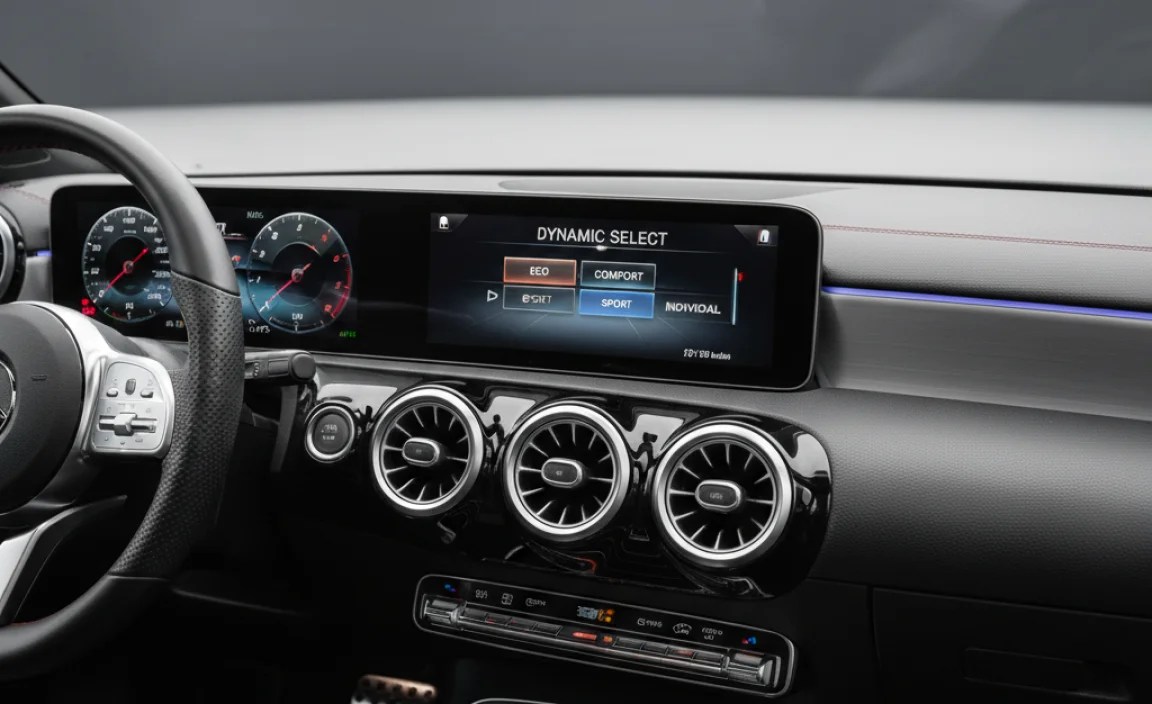 mercedes a class dynamic select settings