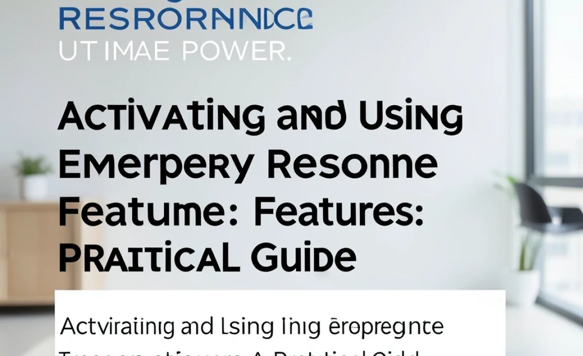 Activating and Using Emergency Response Features: A Practical Guide