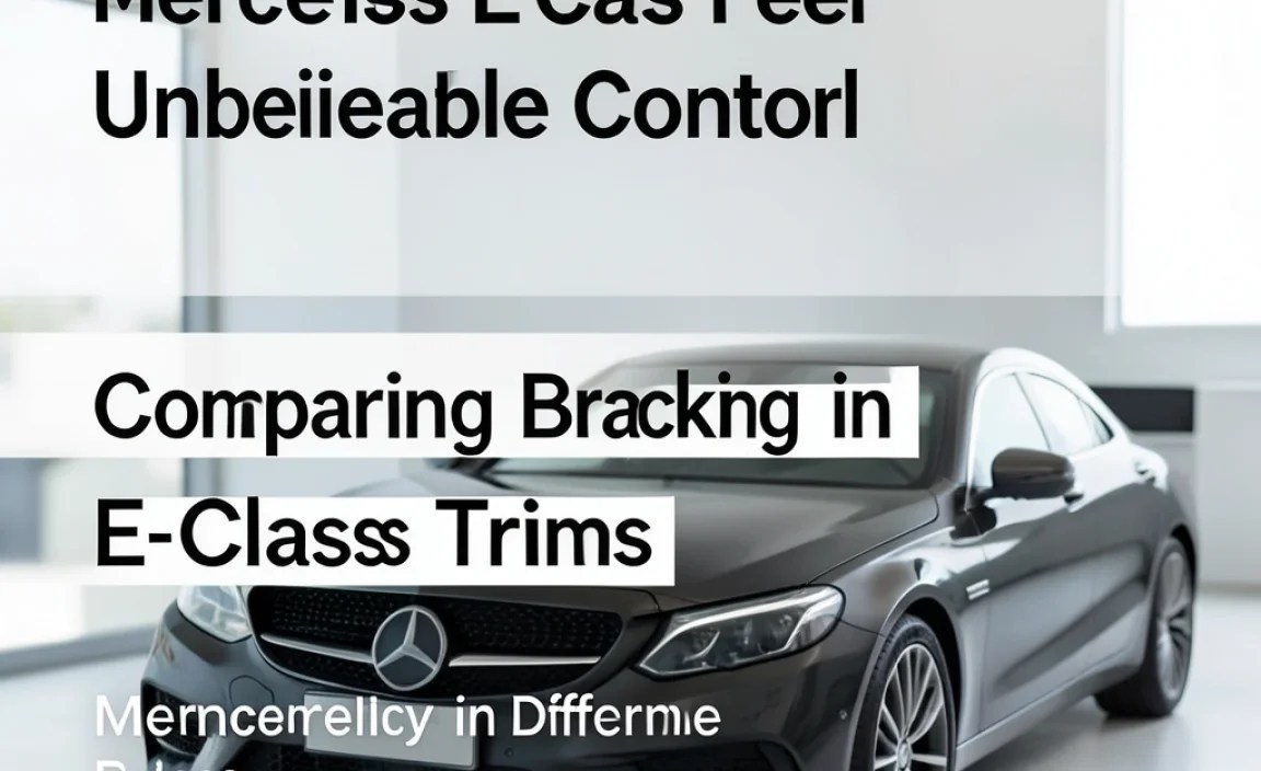 Comparing Braking in Different E-Class Trims