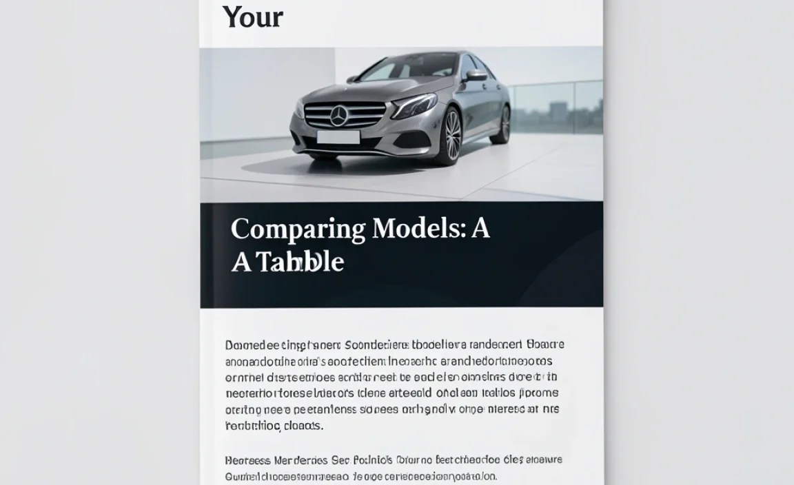 Comparing Models: A Table Example