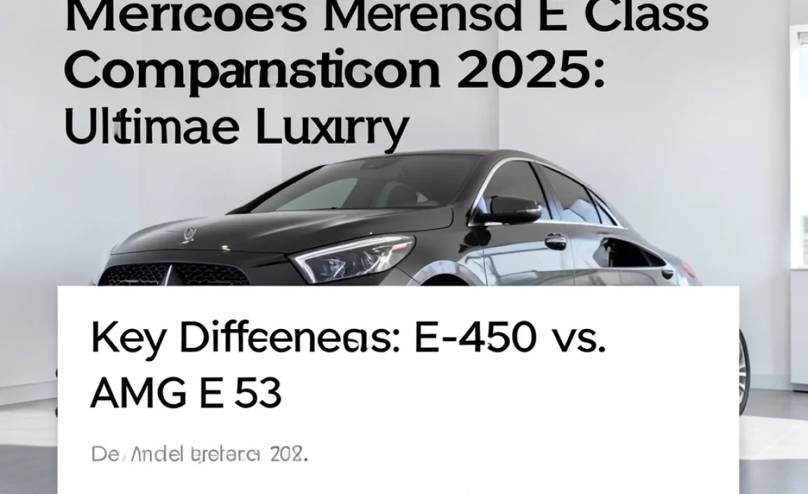 Key Differences: E 350 vs. E 450 vs. AMG E 53