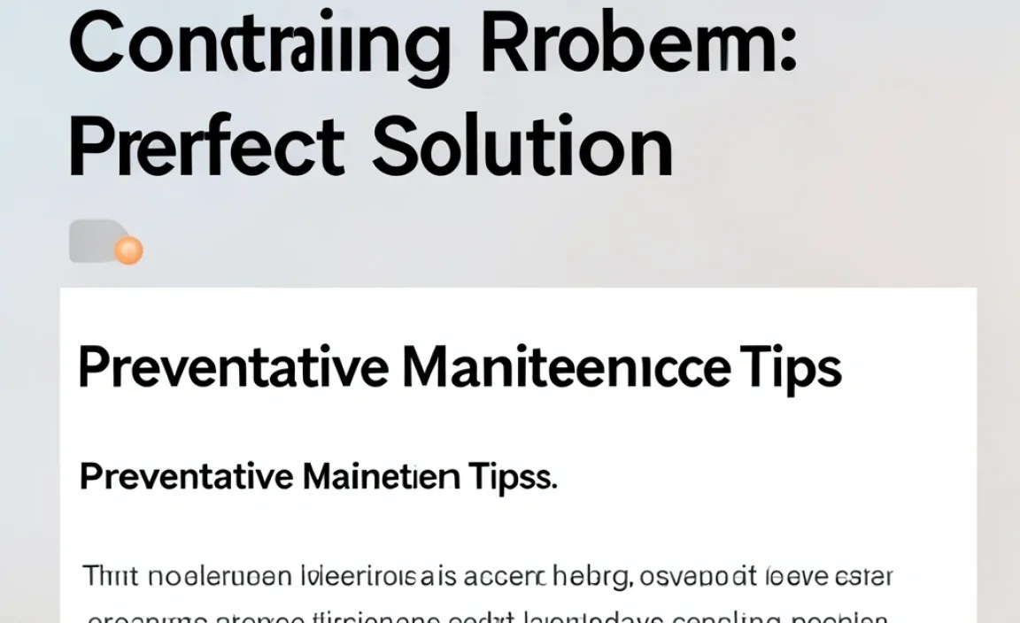 Preventative Maintenance Tips