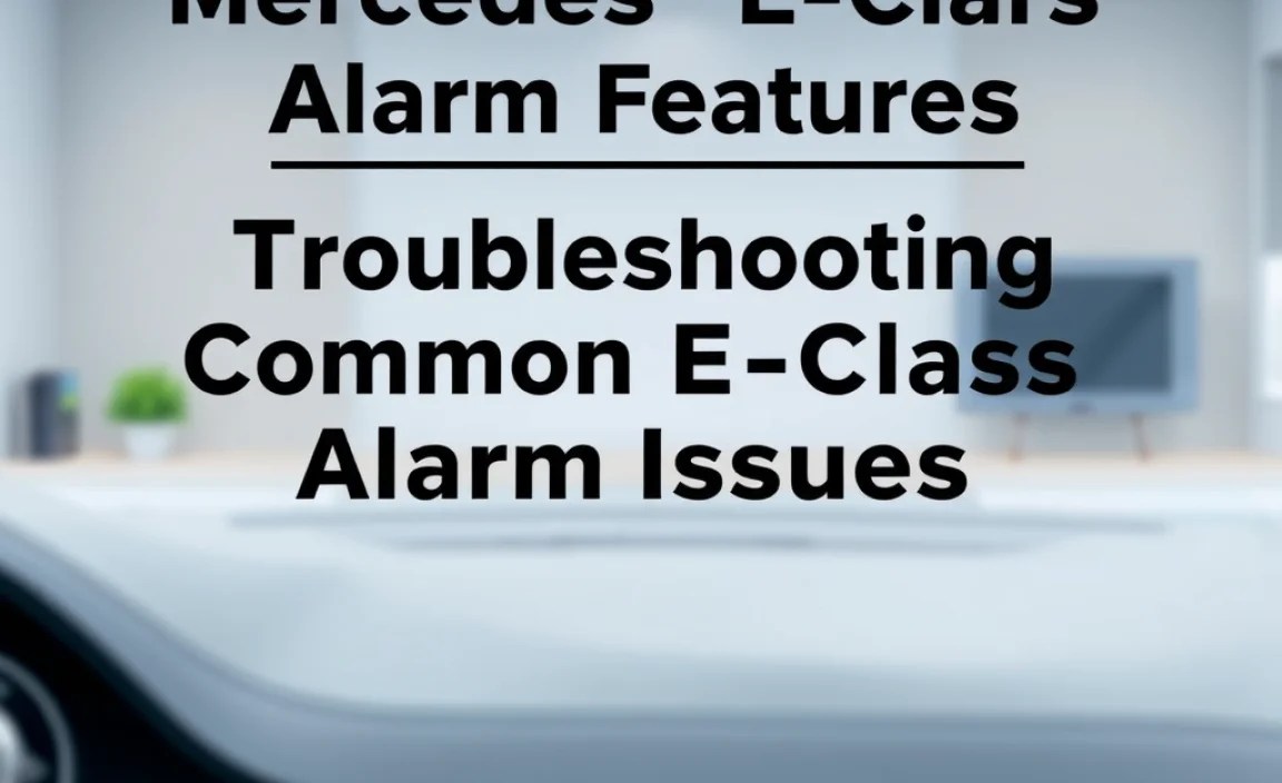 Troubleshooting Common E-Class Alarm Issues