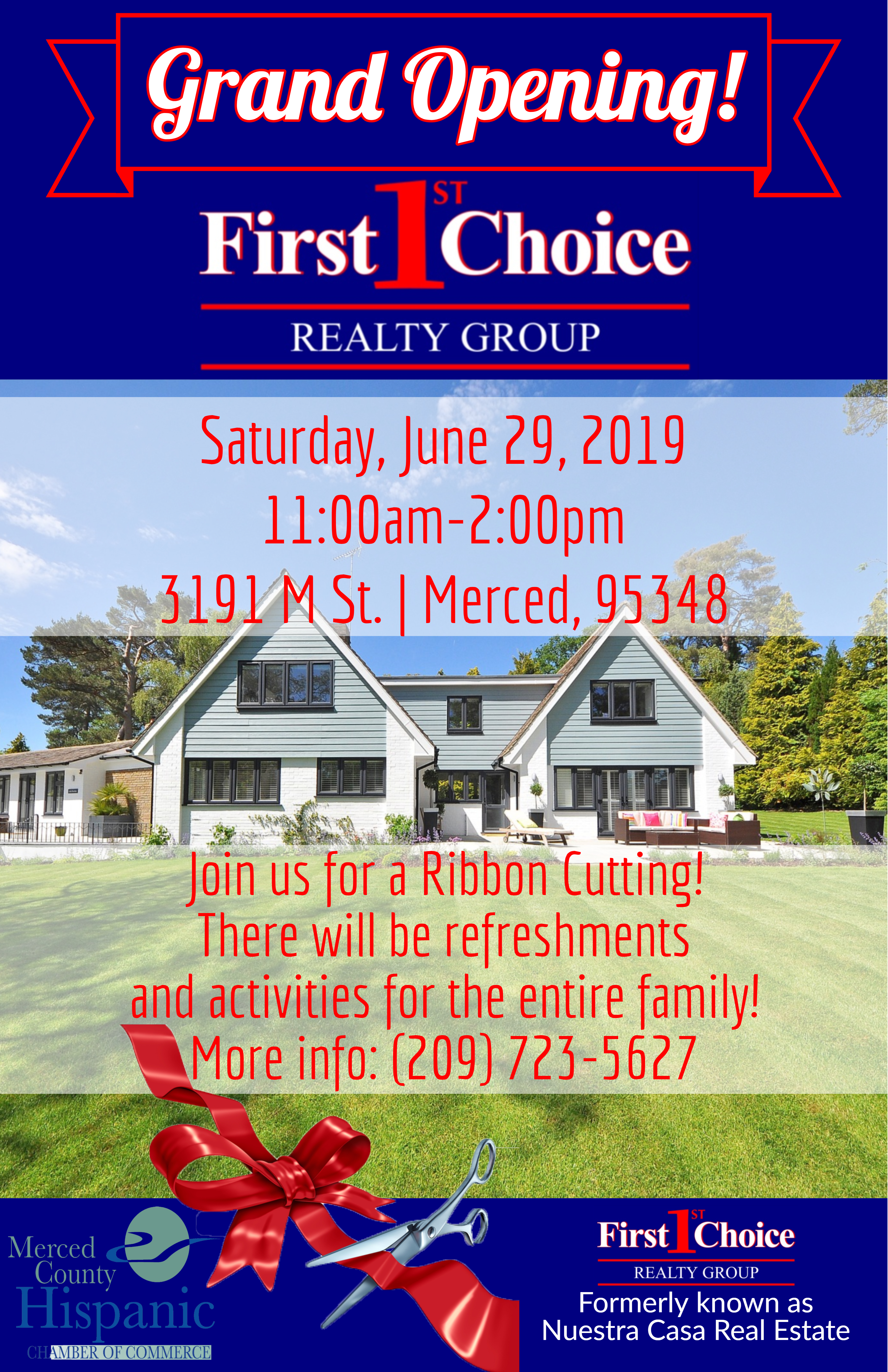 Grand Opening and Ribbon Cutting! First Choice Realty Group Merced