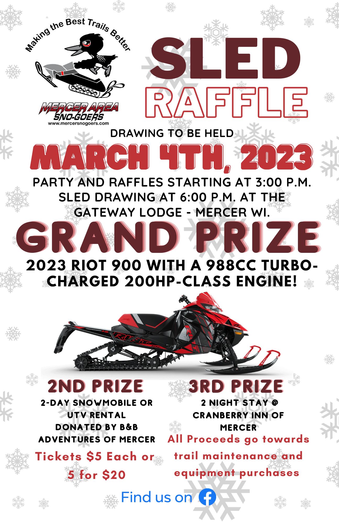 Snowmobiling Mercer Chamber of Commerce