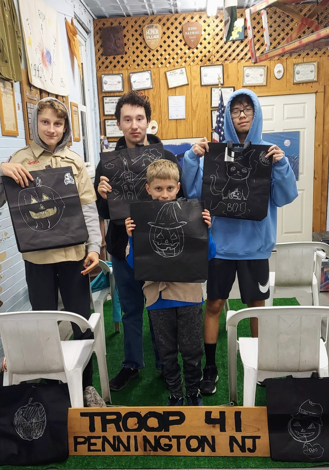 Pennington Scout Troop 41's solution to too many reusable grocery bags