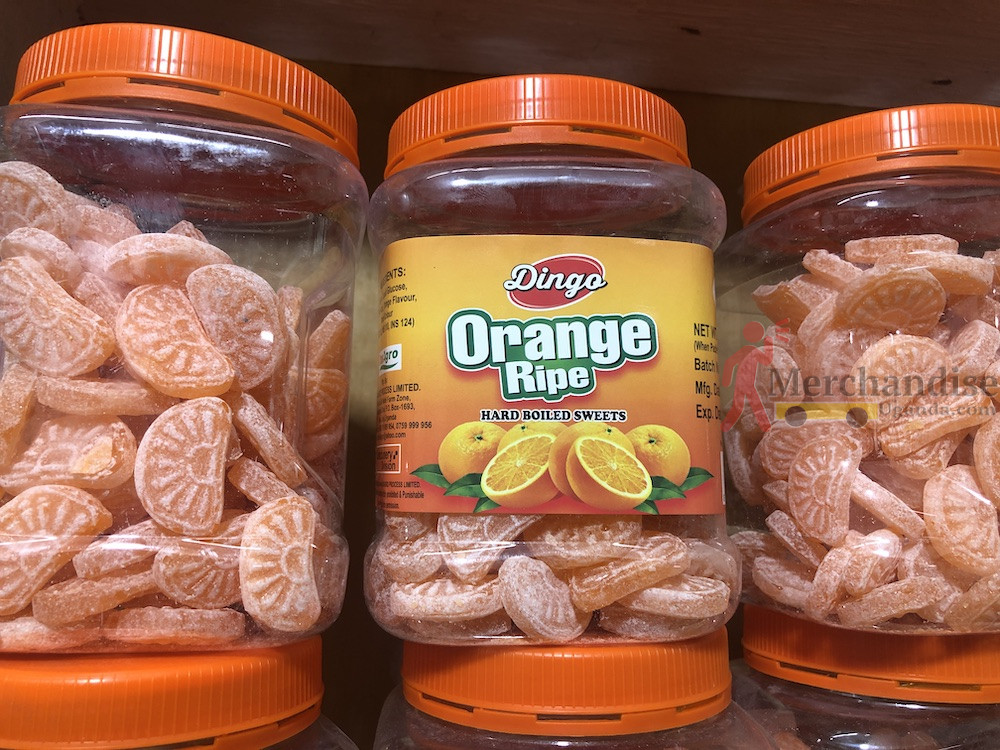 Orange ripe sweet candy per packet Merchandise Uganda merchandise Ug