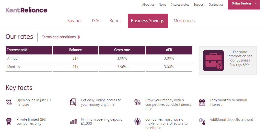 Kent Reliance VS Saffron Building Society Business Banking Review
