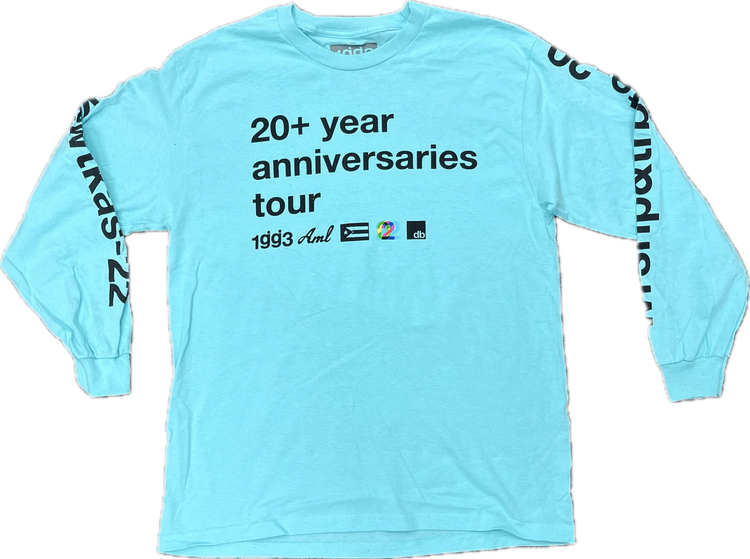 Glassjaw Garage Sale 20th Anniversary Celadon LS tee Merch Bin