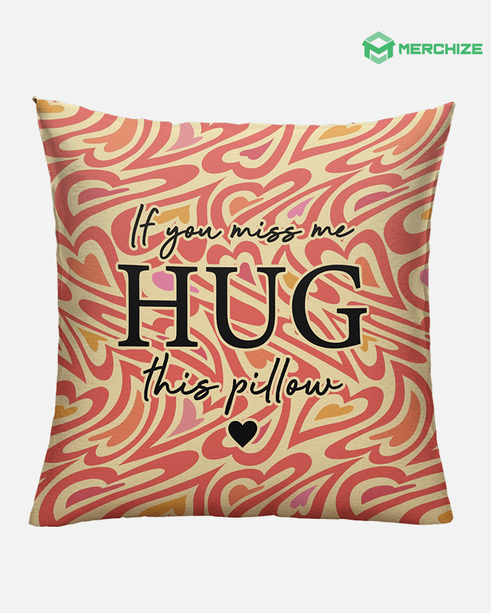 Custom shape Plush Pillow Case Print On Demand Merchize
