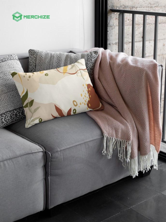 Custom shape Plush Pillow Case Print On Demand Merchize