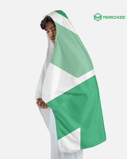 Allover Print Hooded Blanket Print On Demand Merchize