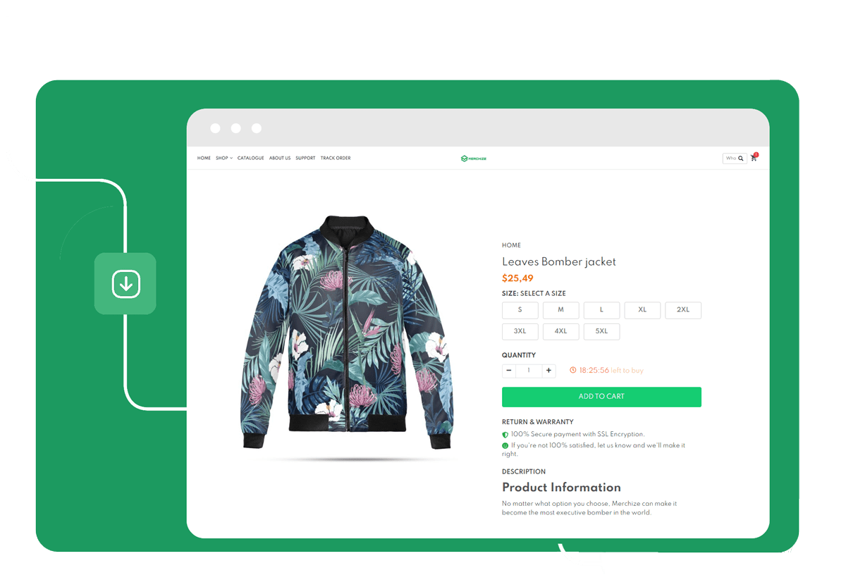 Storefront page Print on Demand & Fulfillment Service