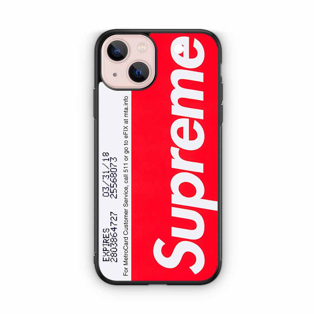 Supreme Metrocard iPhone 13 iPhone 13 Mini iPhone 13 Pro iPhone