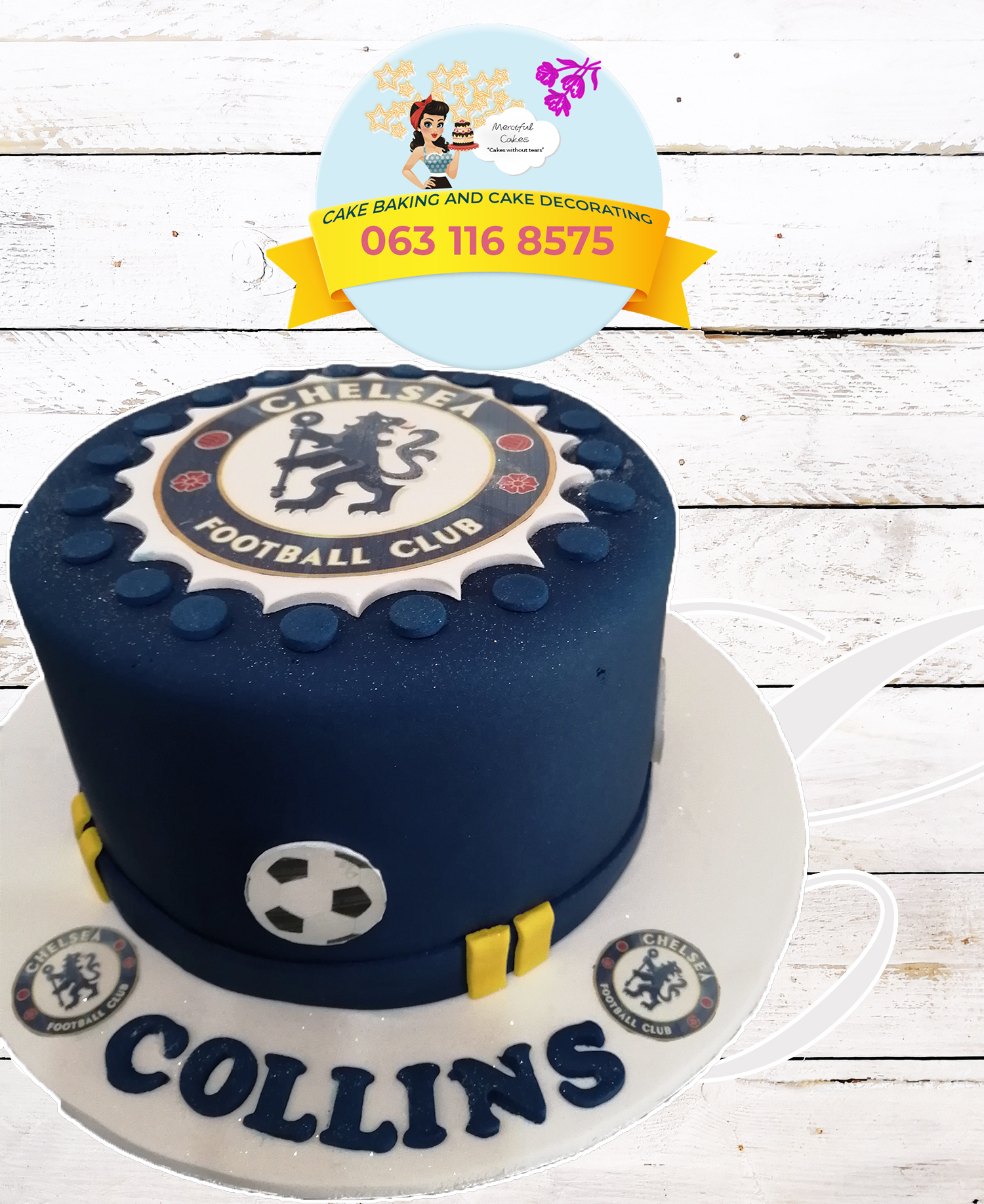 Chelsea Theme Cake 2 Merciful Cakes