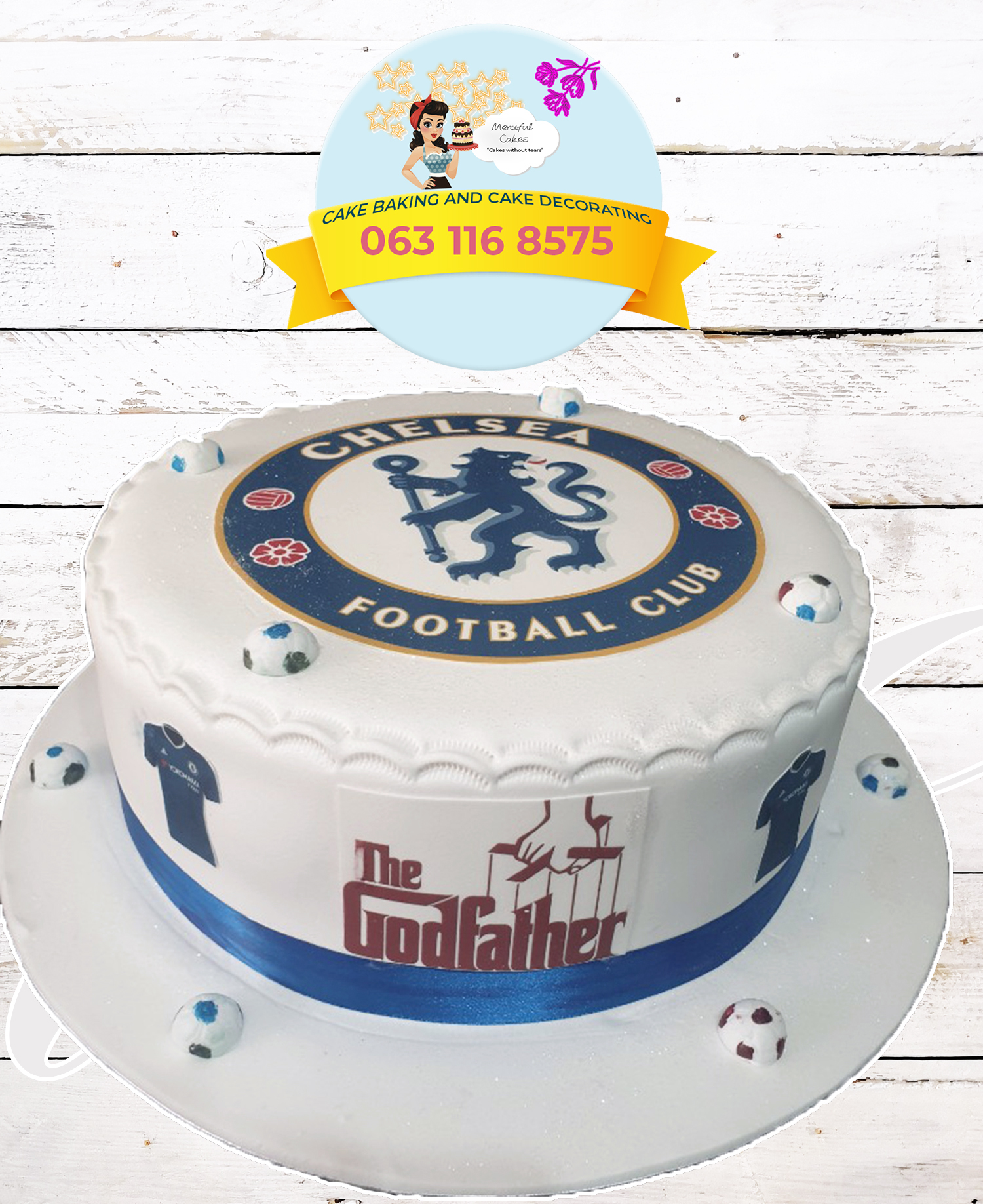 Chelsea Theme Cake Merciful Cakes