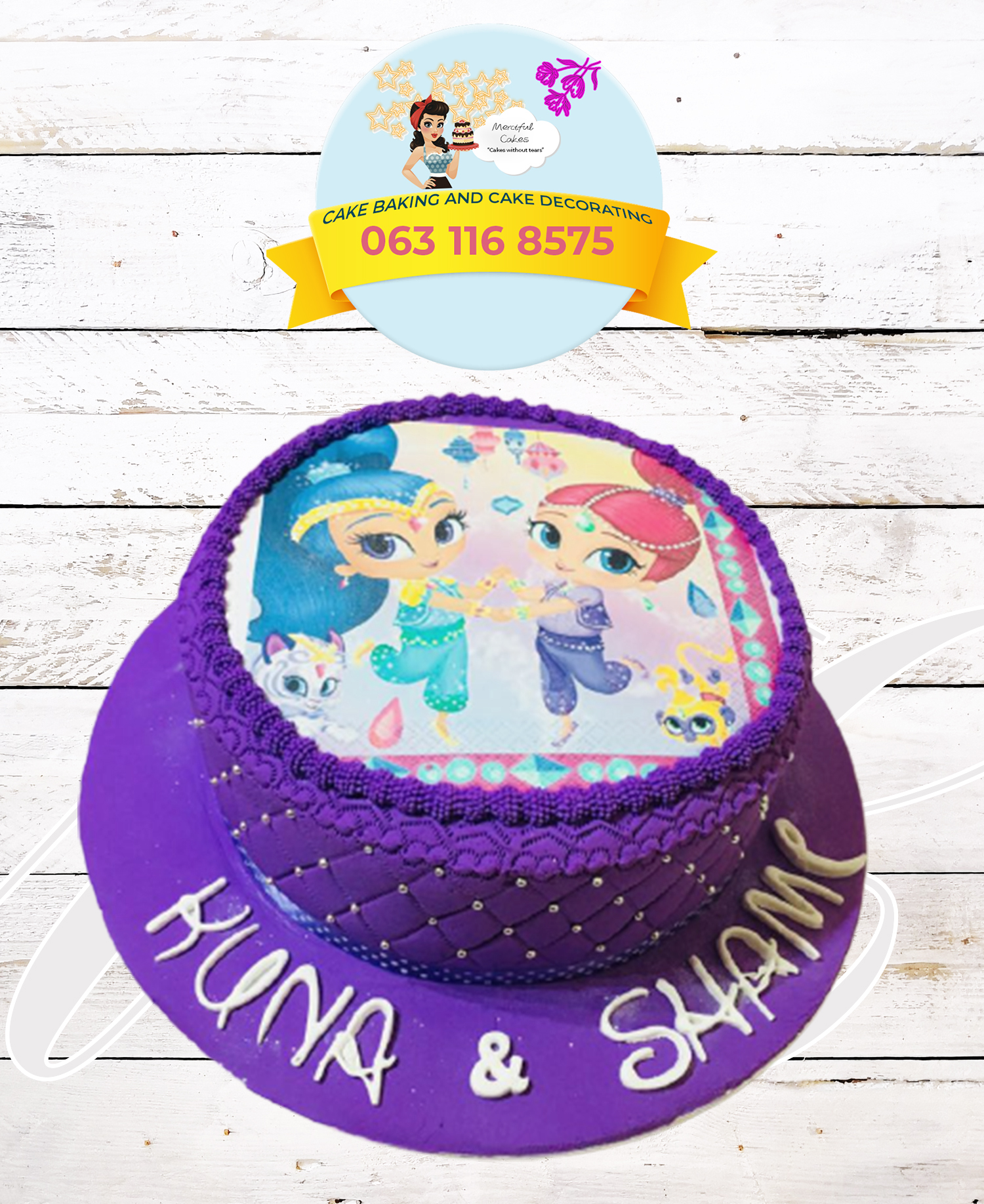 Shimmer Shine Cake Merciful Cakes