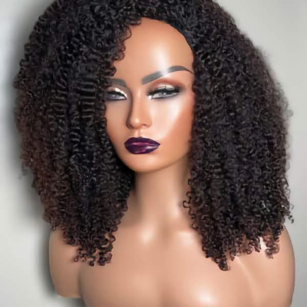 "Lisa" Kinky Curly Flip Over Wig
