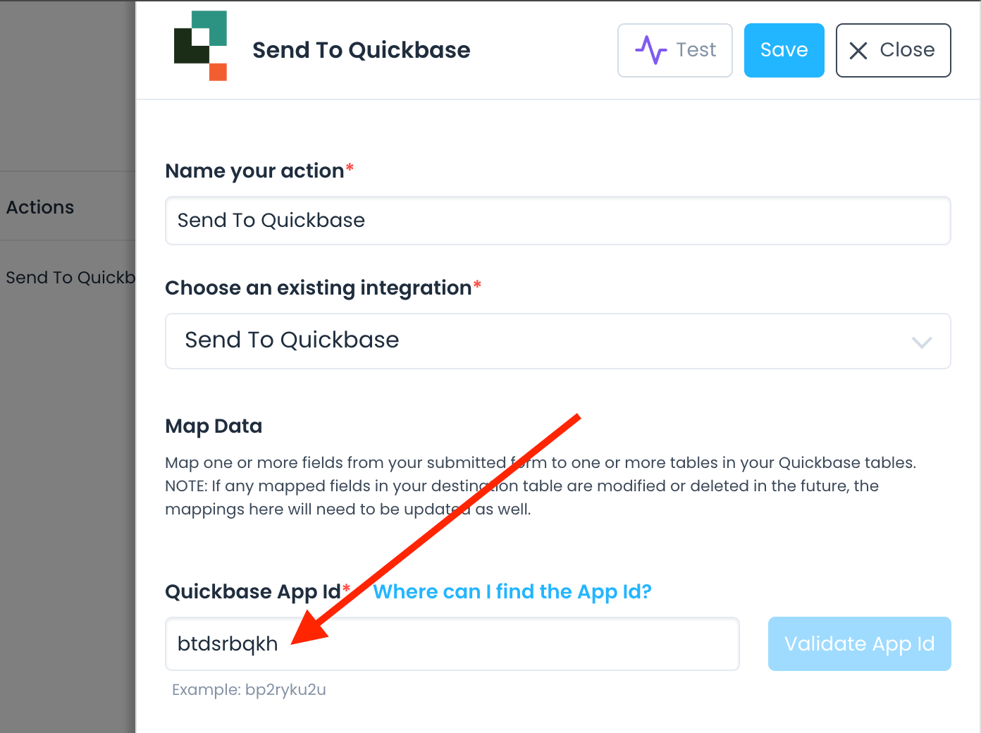 Finding and Adding Your Quickbase App ID FastField Mobile Forms Help Center