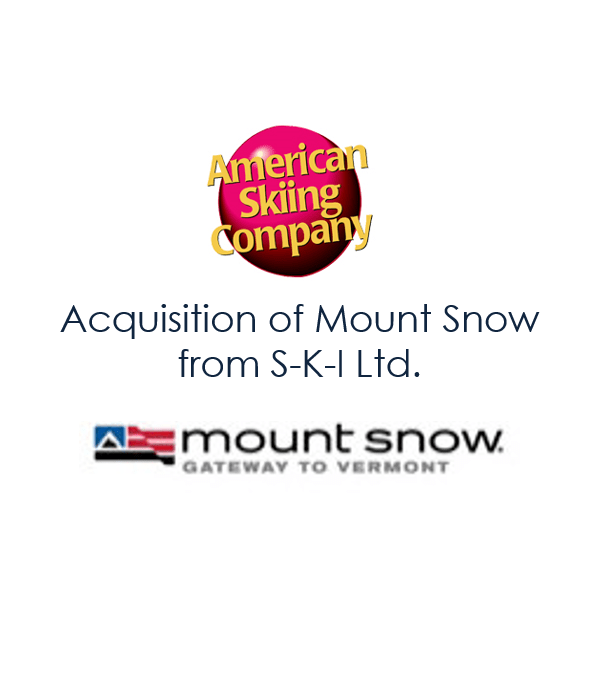 Mount Snow acquired by American Skiing Company Mirus Capital Advisors