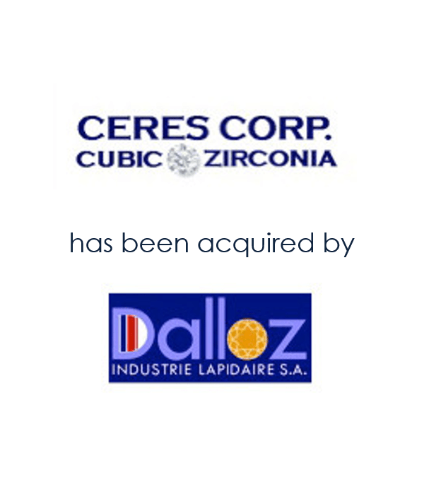 Dalloz acquires cubic zirconia maker Ceres Corp. Mirus Capital Advisors