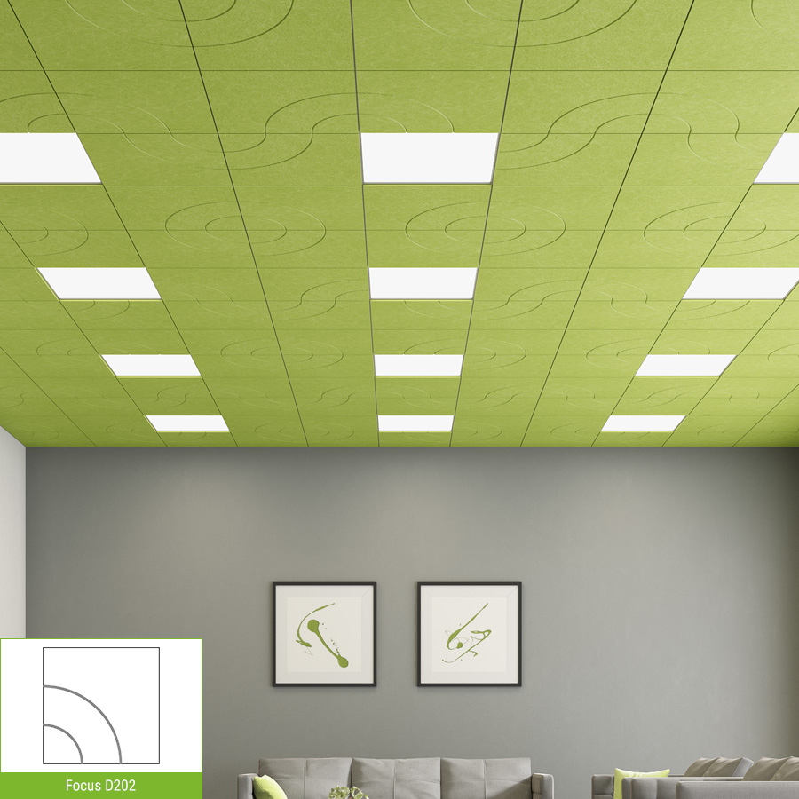 EchoDeco Ceiling Tiles Sound Absorbing Panels Acoustic Ceiling Panels