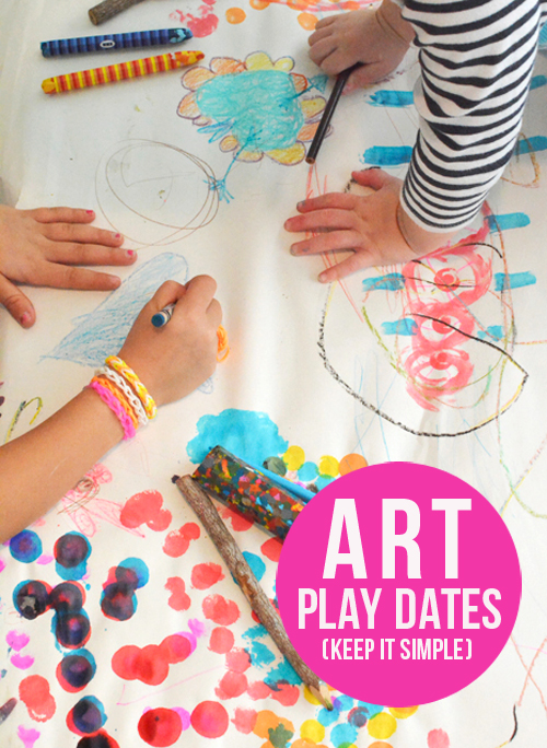 Hosting Art Play Dates for Kids Lesson 1 Keep It Simple Meri Cherry