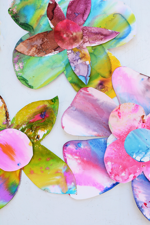 Spring Watercolor Flower Art for Toddlers Meri Cherry