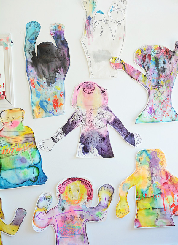Body Tracing Self Portraits for Kids Meri Cherry