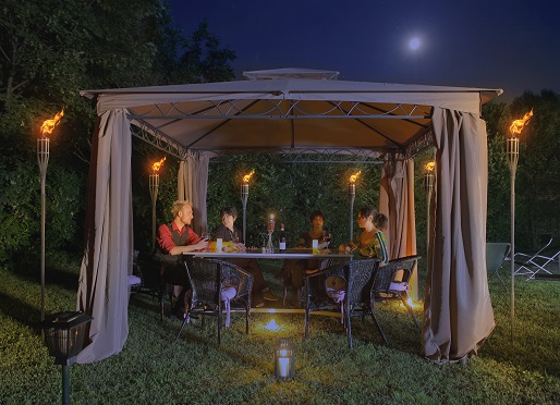 Natural Bamboo Tiki Torch Meridiantt
