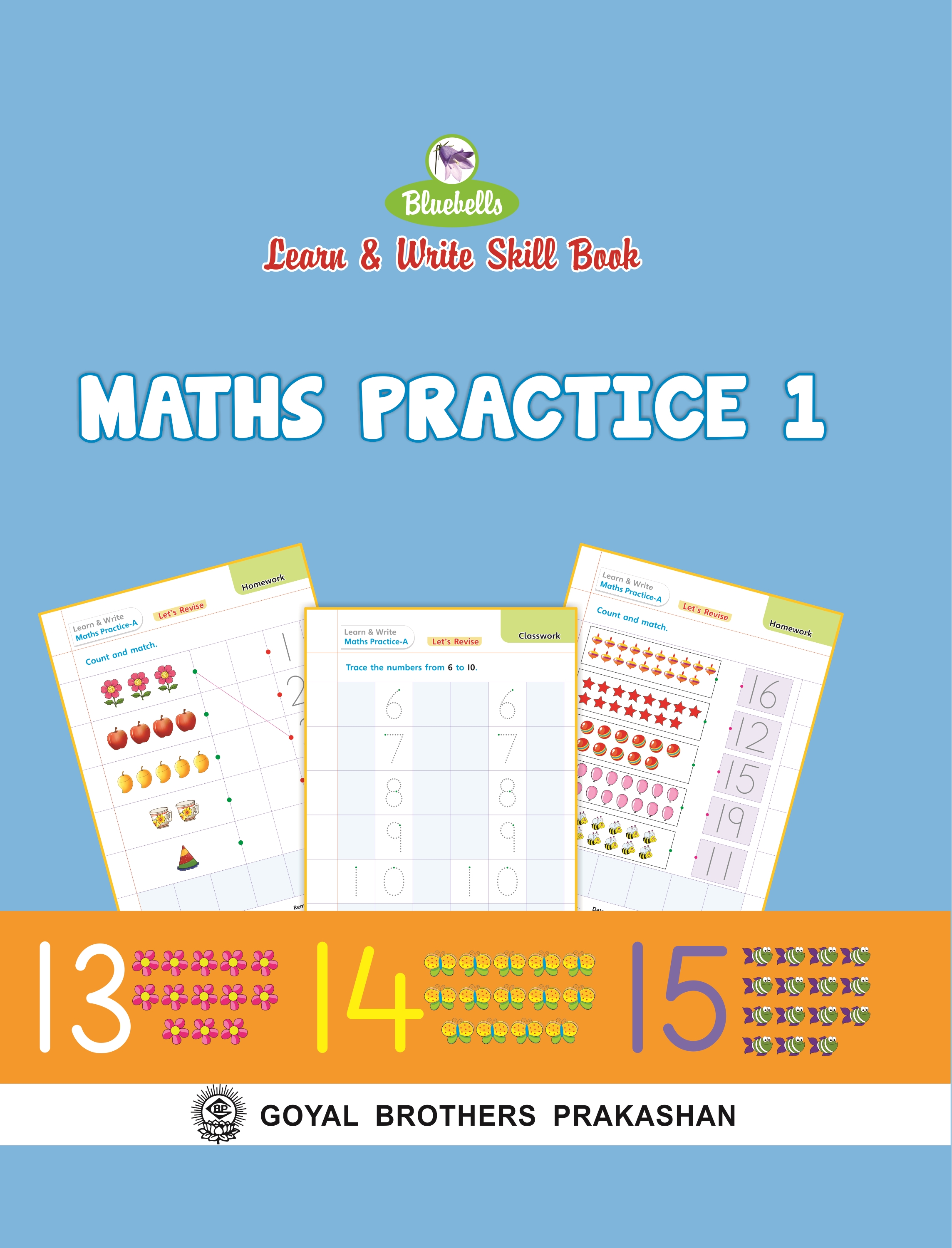 "Bluebell Learn and Write Math Practice for CBSE Class 1" "Engage CBSE