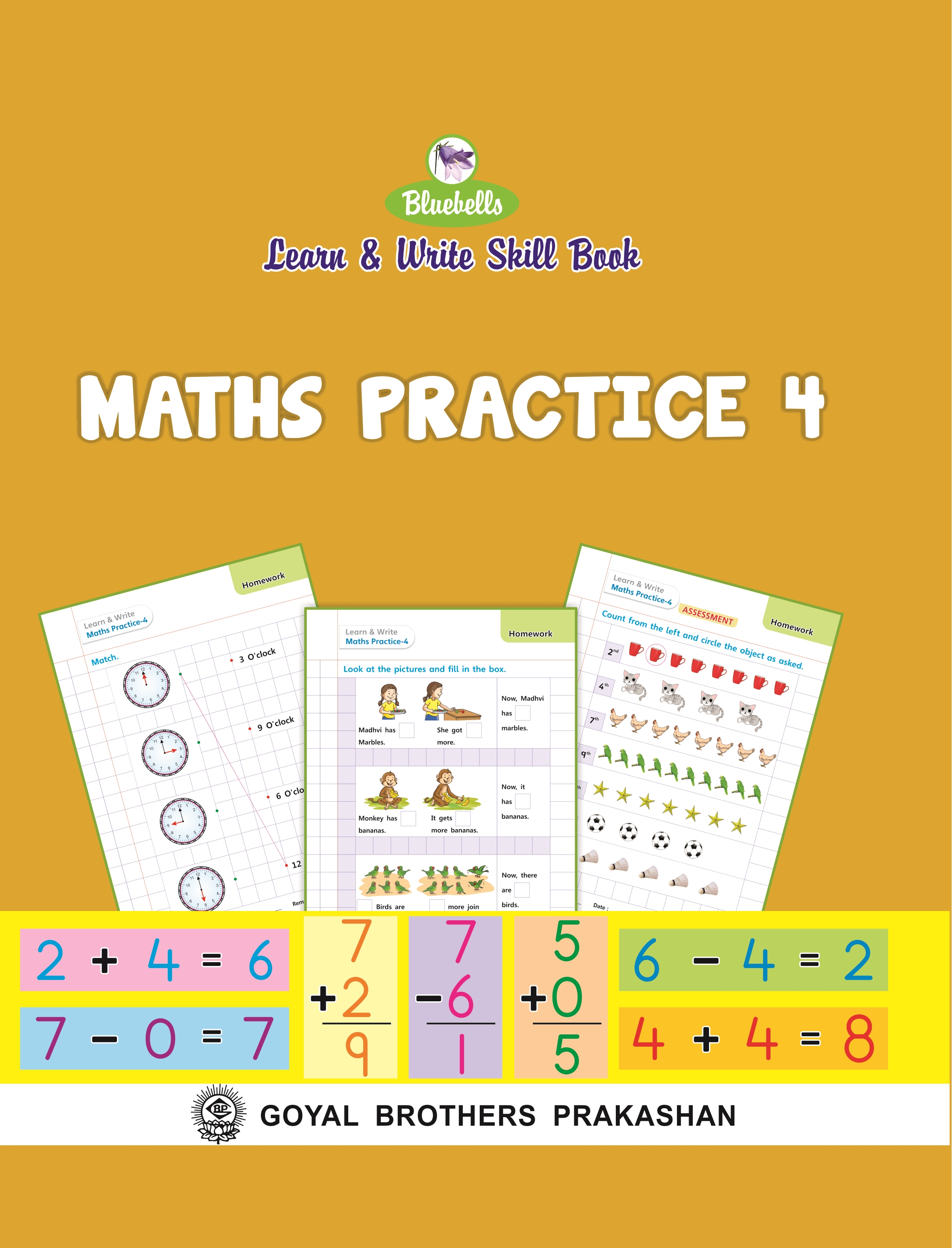 "Bluebell Learn and Write Math Practice for CBSE Class 4" "Engage CBSE