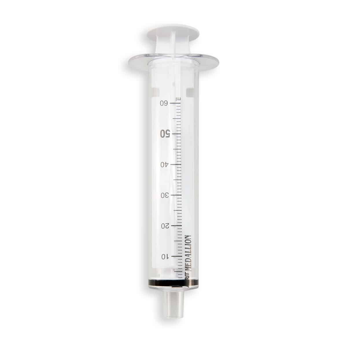 White, Toomey Tip Medallion Syringe 60mL Merit Medical OEM