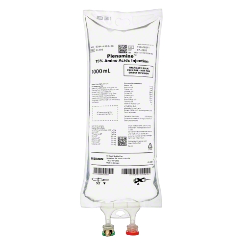 Plenamine 15 Amino Acids Injection 1000 mL S4500 EACH Merit Pharmaceutical