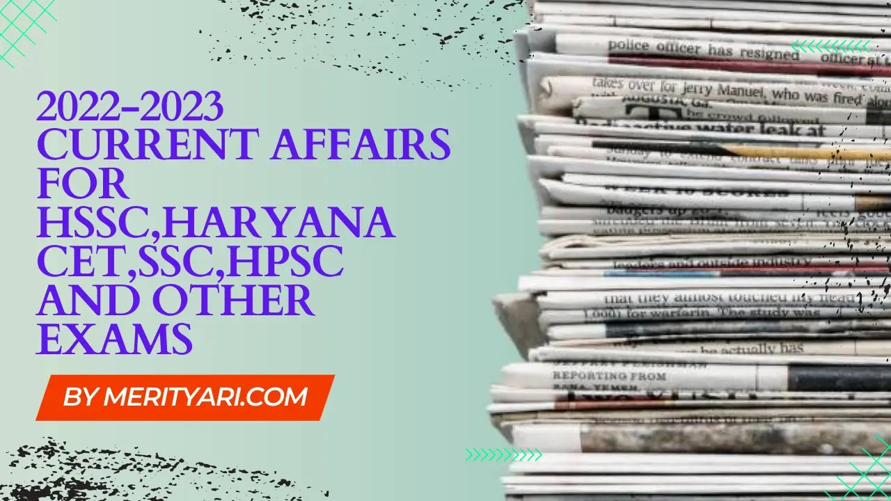 Current Affairs 20222023 Best Meri Tyari