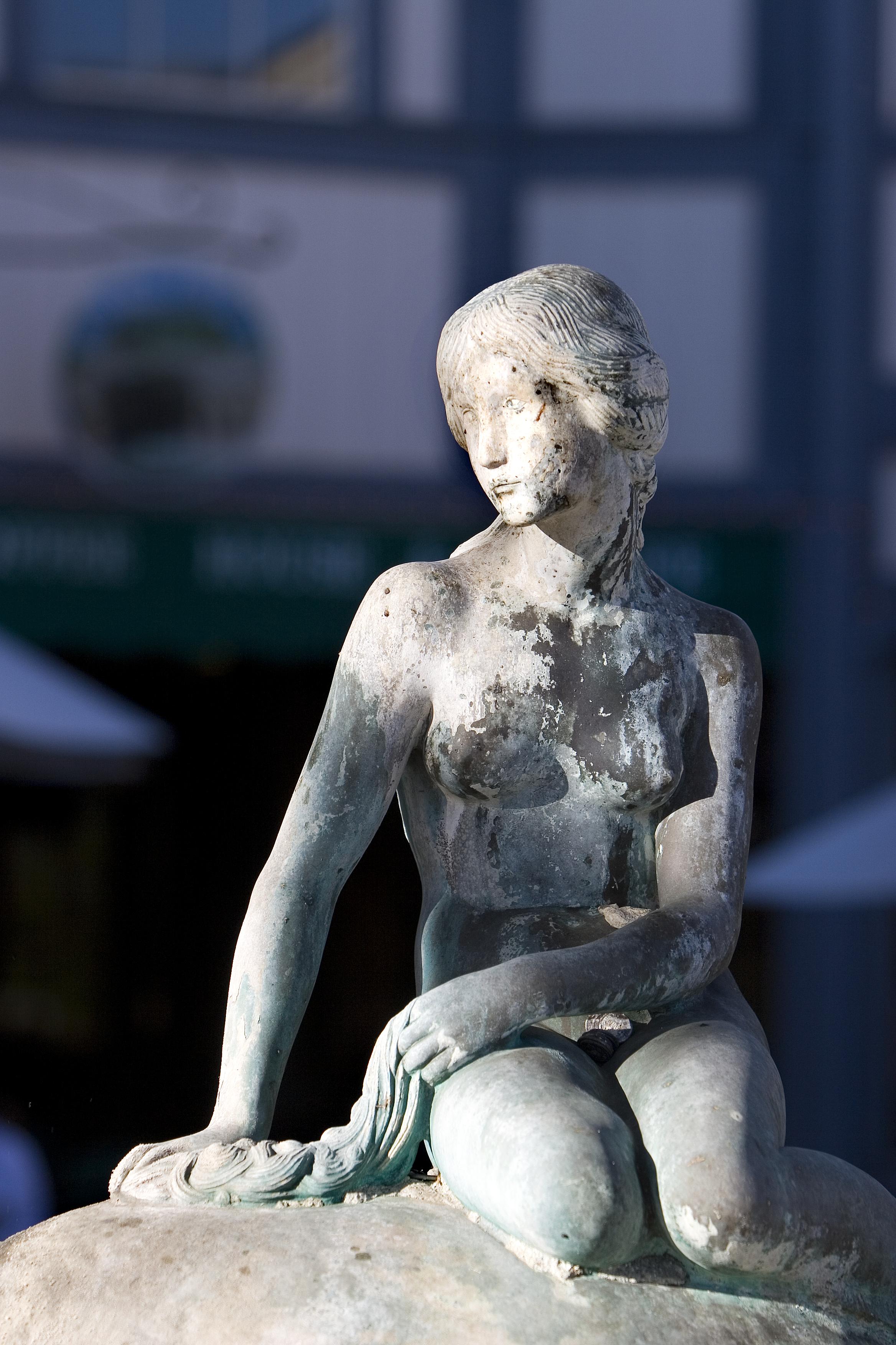 The Little Mermaid statue in Solvang, California Mermaids of Earth