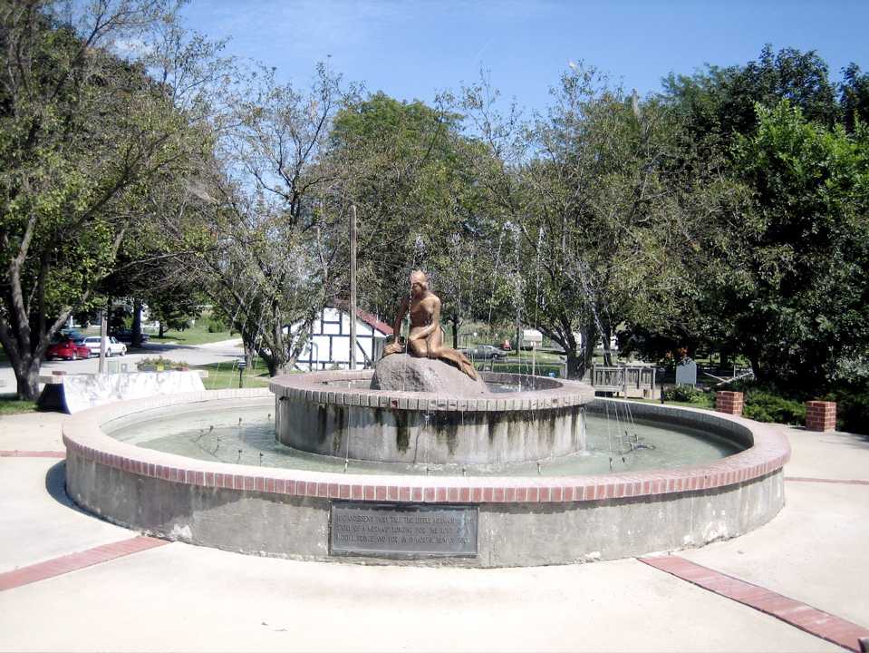 The Little Mermaid statue in Kimballton Iowa Mermaids of Earth