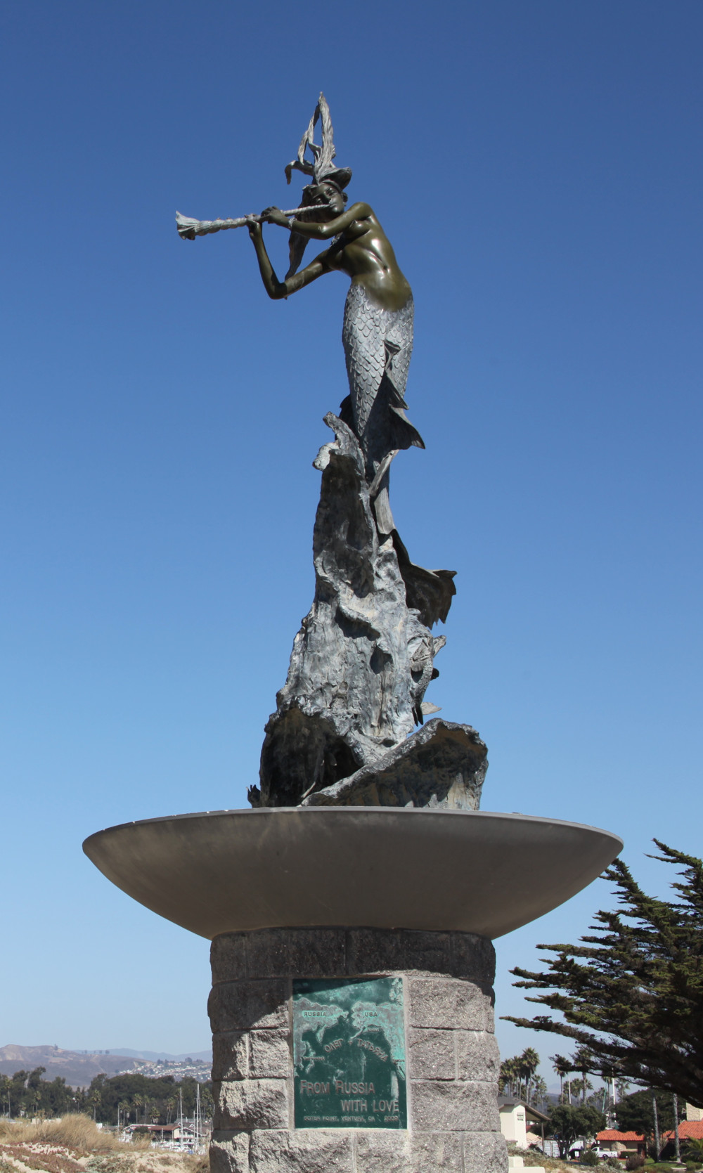 Russian Mermaid statues at Soter Point in Ventura, California