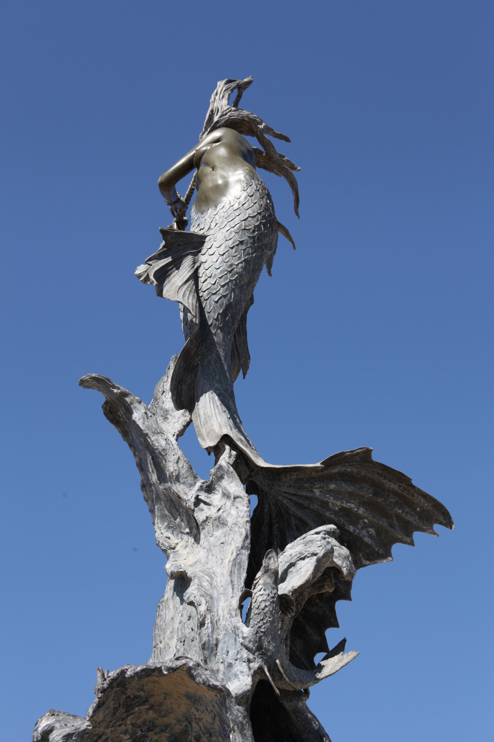 Russian Mermaid statue at Soter Point in Ventura, California