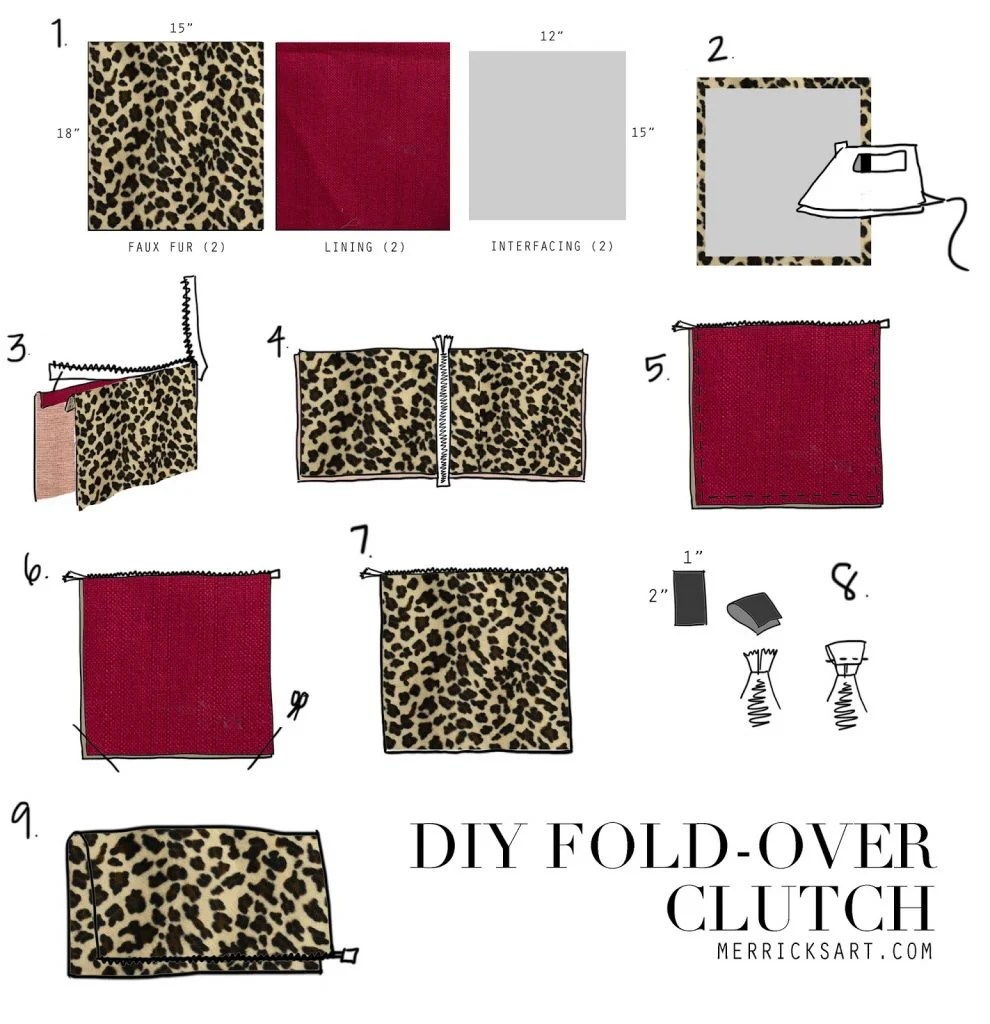 Merrick's Art // Style + Sewing for the Everyday GirlDIY LEOPARD FOLD